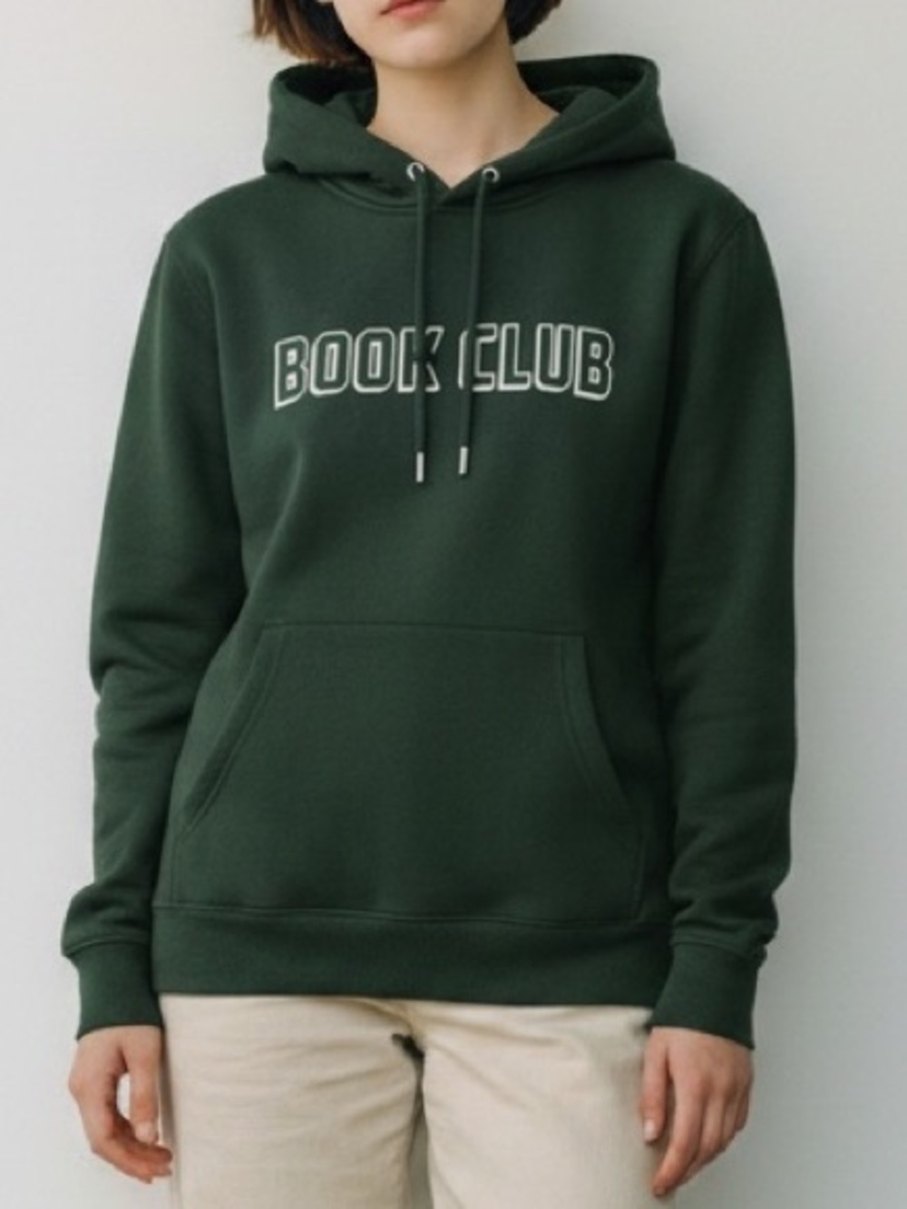 Indigo Forest Green 'BOOK CLUB' Hooded Pullover Hoodie
